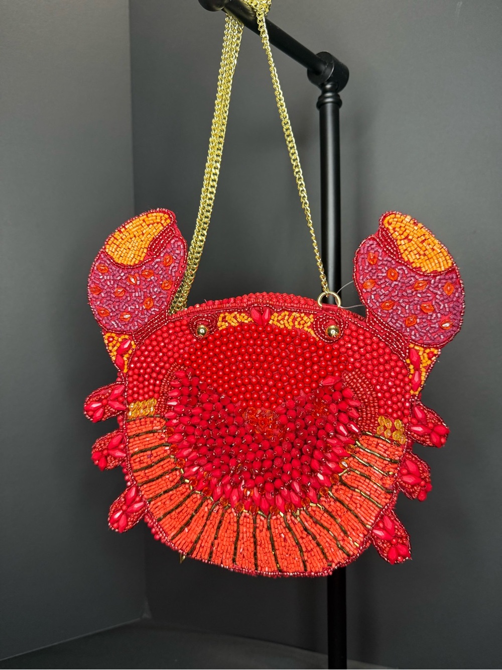 New Viral Beaded Purse Bag Made in India Summer Resort Novelty Crab Ocean